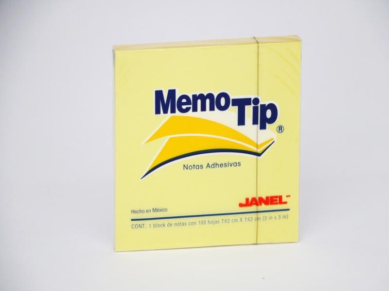 NOTAS ADH. 3X3 MEMOTIP 54 CUBO 400H. AMARILLO C36