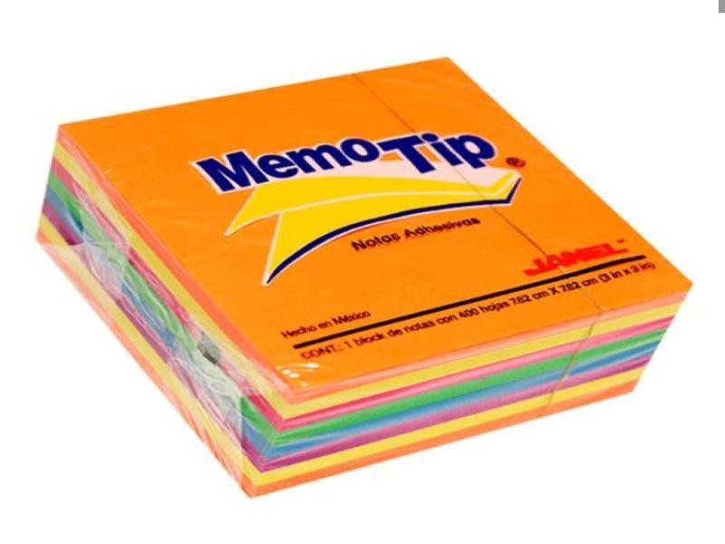NOTAS ADH. 3X3 MEMOTIP CUBO 400H. FLUOR C.36