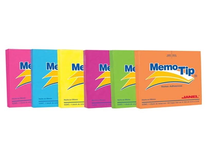 NOTAS ADH. 3X3 MEMOTIP 54-N PAQ.C6 100H.NEON CU 144