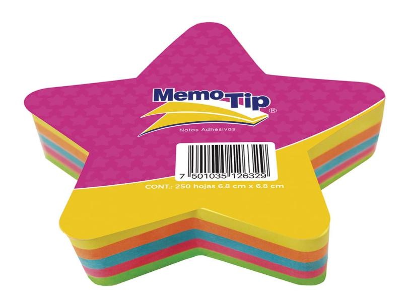 NOTAS ADH. FIGURA ESTRELLA MEMOTIP 250H. NEON C.24