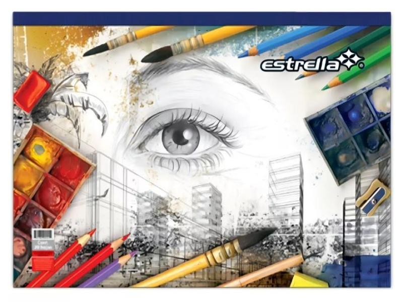 BLOCK DIBUJO CPROT.ESTRELLA 0050 20H.32X23 CM. C.50