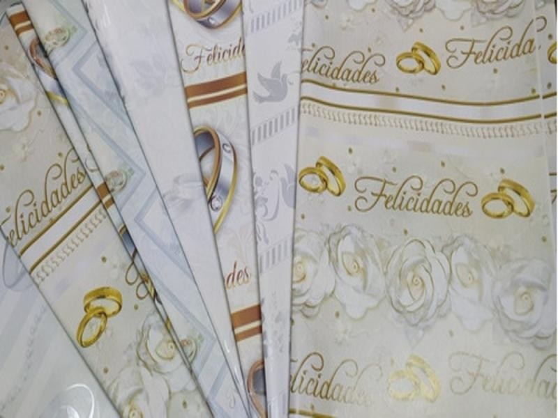 PAPEL COUCHE BODA PADI 50X70 CM. E.25 C.500