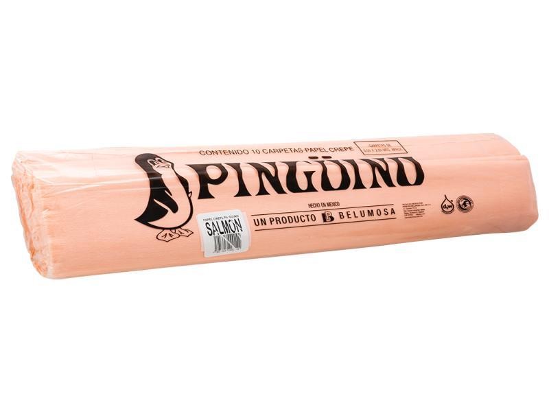 PAPEL CREPE PINGUINO ROSA SALMON E.10 C.250 21