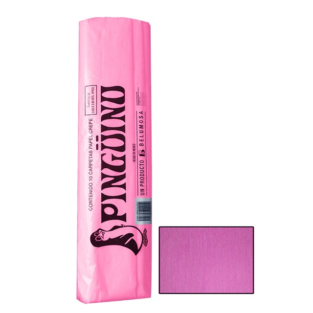 PAPEL CREPE PINGUINO ROSA PALIDO E.10 C.250 6