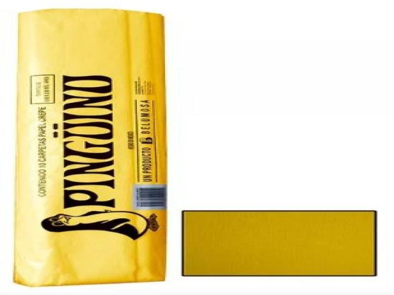 PAPEL CREPE PINGUINO AMARILLO MANGO E.10 C.250
