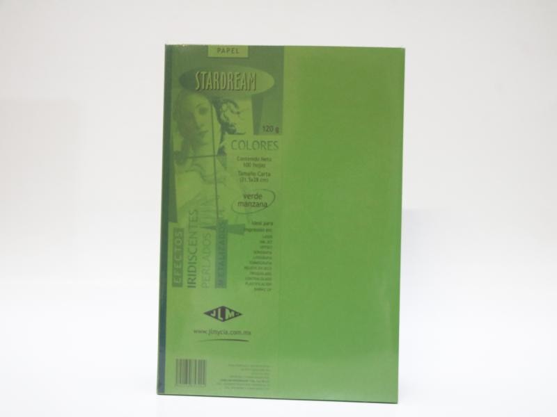 PAPEL STARDREAM CTA. 120G. 2C. VERDE MANZ PAQ.C100H.