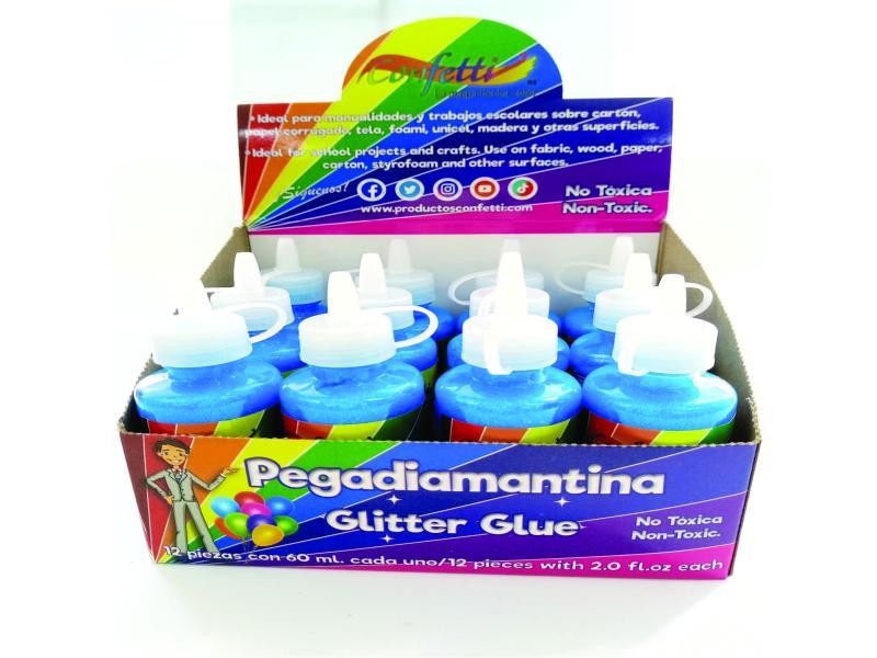 PEGAMENTO CDIAM. 60ML. CONFETTI AZUL TURQUESA E12 C288