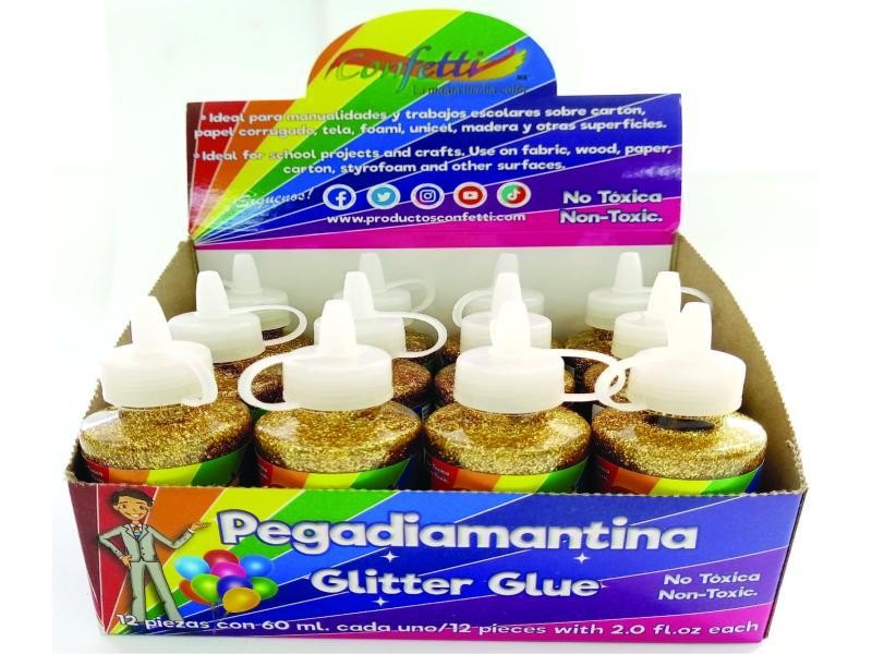PEGAMENTO CDIAM. 60ML. CONFETTI ORO VIEJO E12 C288