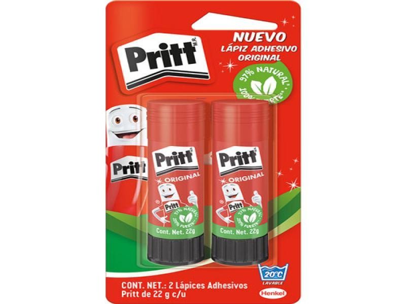 PEGAMENTO LAPIZ ADHE. PRITT 22G. BL. C2 PZAS. C.30