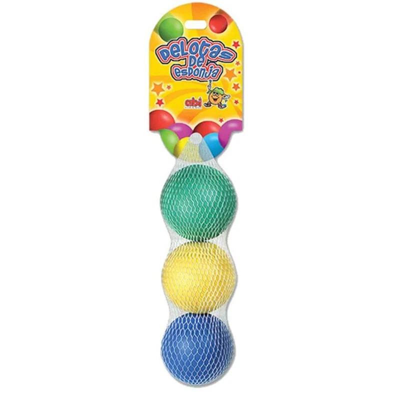 PELOTA ESPONJA 3 SATELITE RED C6 PZAS. C.12