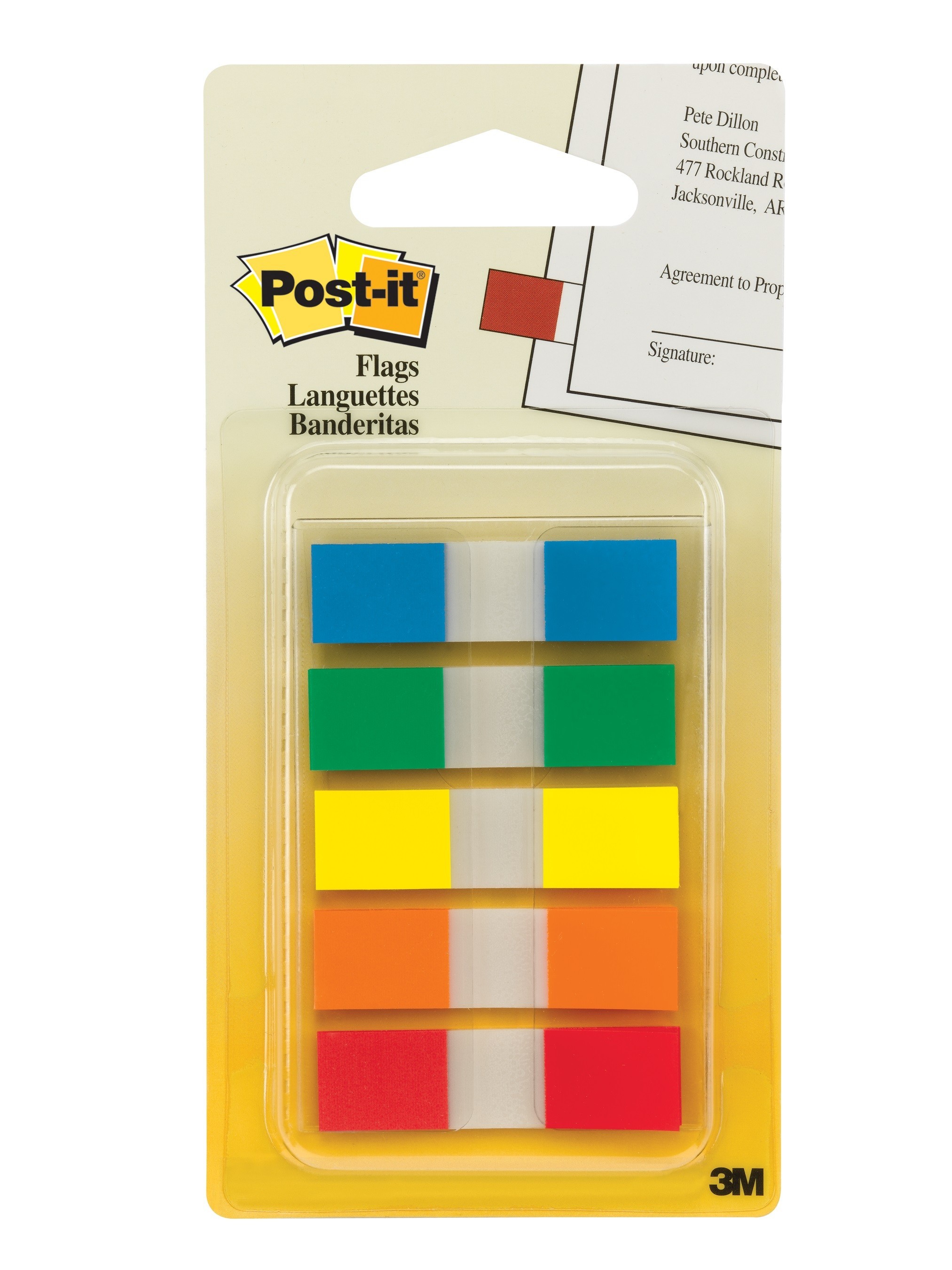 BANDERITAS ADH. MULTICOLOR MINI 3M 683-5 C100H. C24
