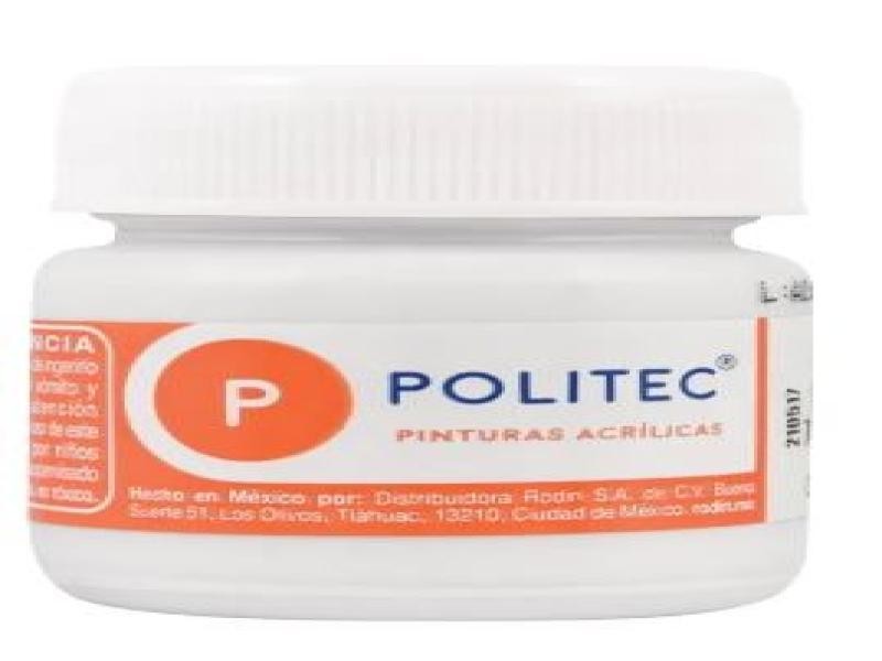 PINTURA ACRILICA POLITEC 30ML. BCO. TITANIO 301 E.15 C90