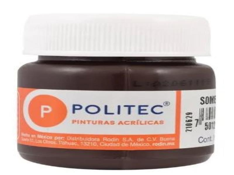PINTURA ACRILICA POLITEC 30ML. SOMBRA CAFE 304 E15 C.90