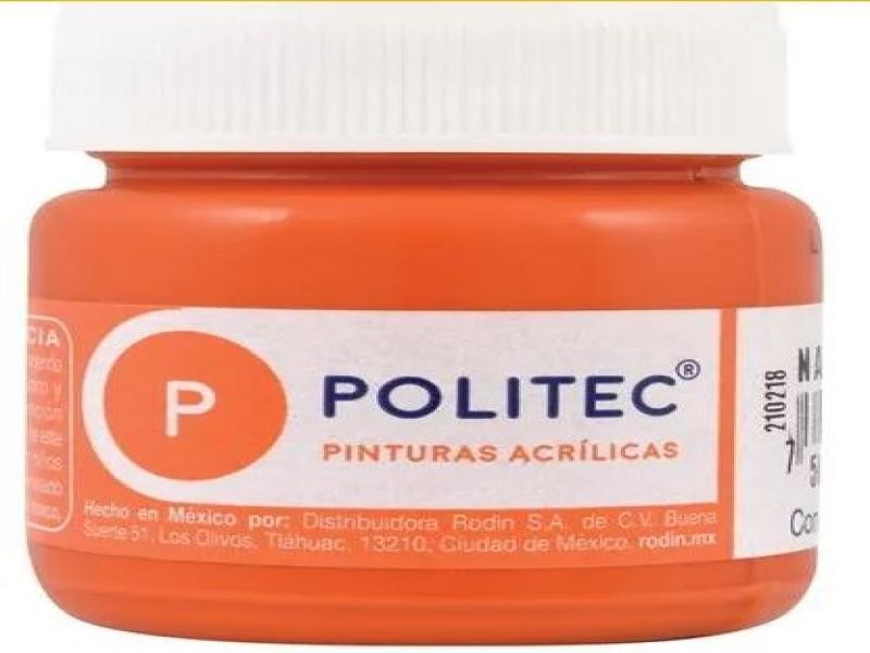 PINTURA ACRILICA POLITEC 30ML. NJA. 308 E.15 C.90