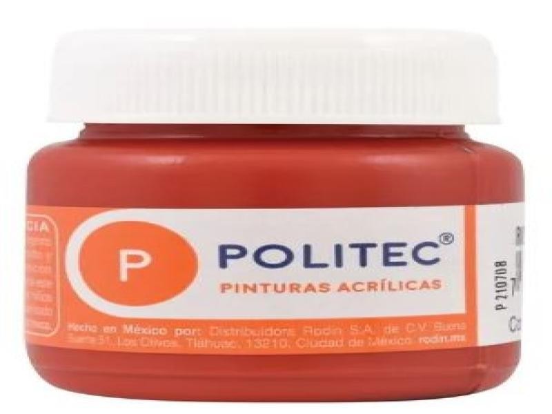 PINTURA ACRILICA POLITEC 30ML. ROJO TOLUIDINO 309 E15 C90