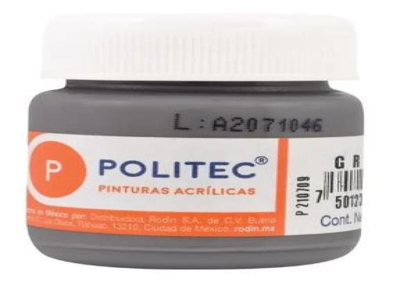 PINTURA ACRILICA POLITEC 30ML. GRIS 317 E.15 C.90
