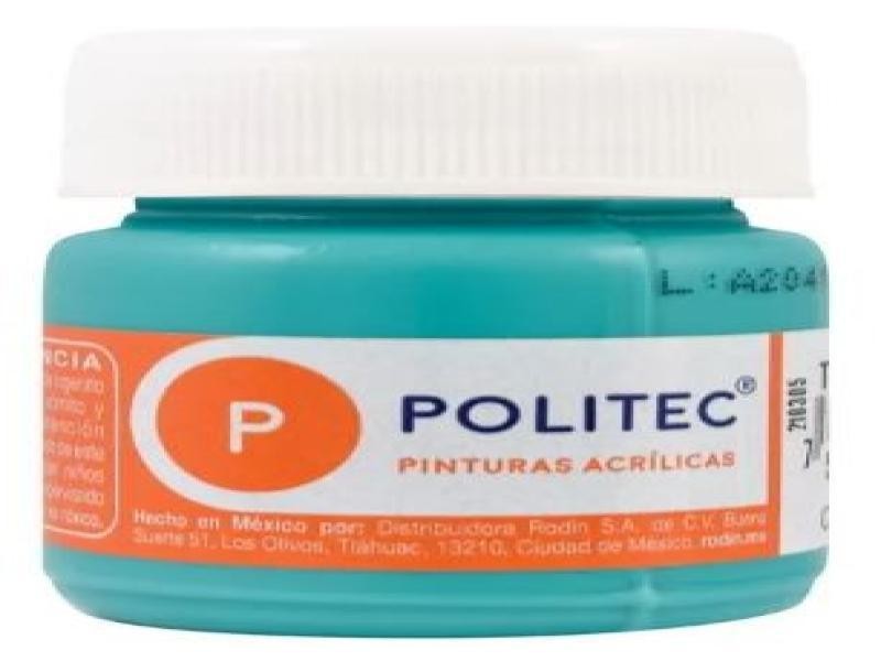 PINTURA ACRILICA POLITEC 30ML. TURQUESA 324 E.15 C.90