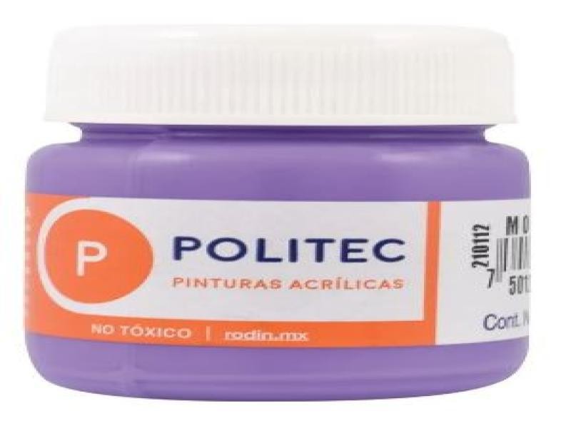 PINTURA ACRILICA POLITEC 30ML. MORADO 334 E.15 C.90