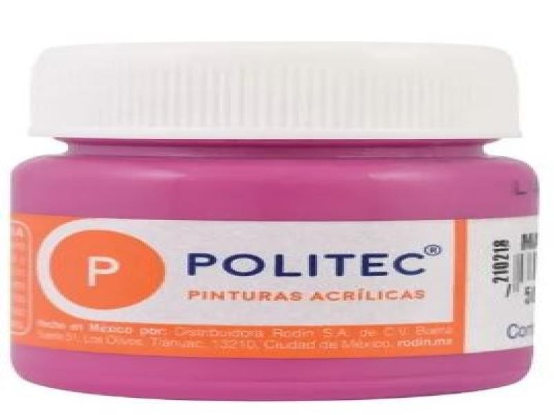 PINTURA ACRILICA POLITEC 30ML. MAGENTA 342 E.15 C.90