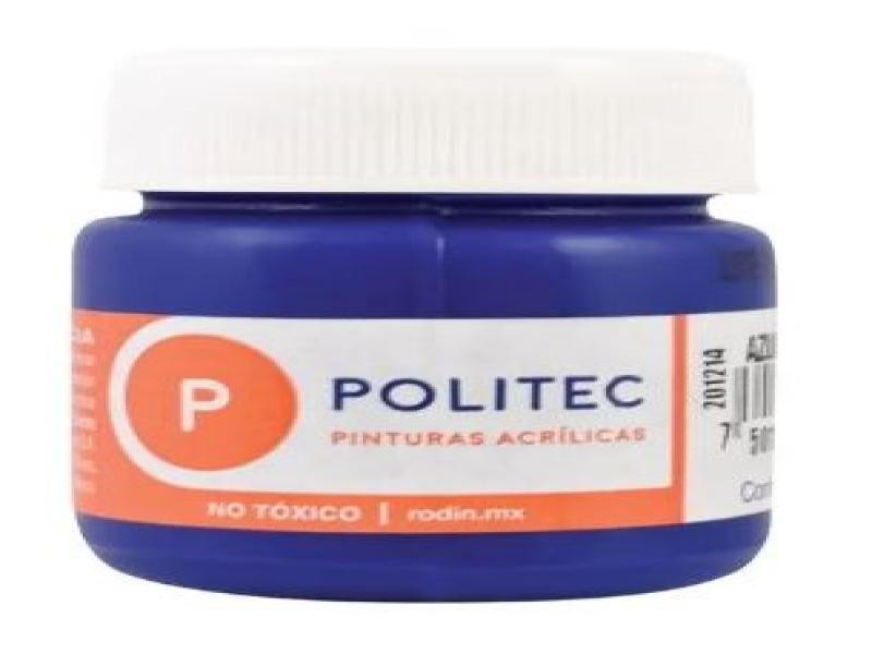 PINTURA ACRILICA POLITEC 30ML. AZUL COBAL 310 E.15 C.90