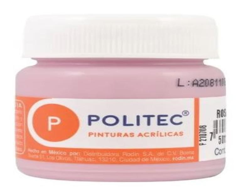 PINTURA ACRILICA POLITEC 30ML. ROSA PASTE 326 E.15 C.90