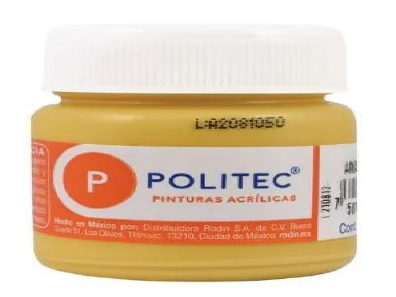 PINTURA ACRILICA POLITEC 30ML. AMARILLO CL. 327 E15 C90