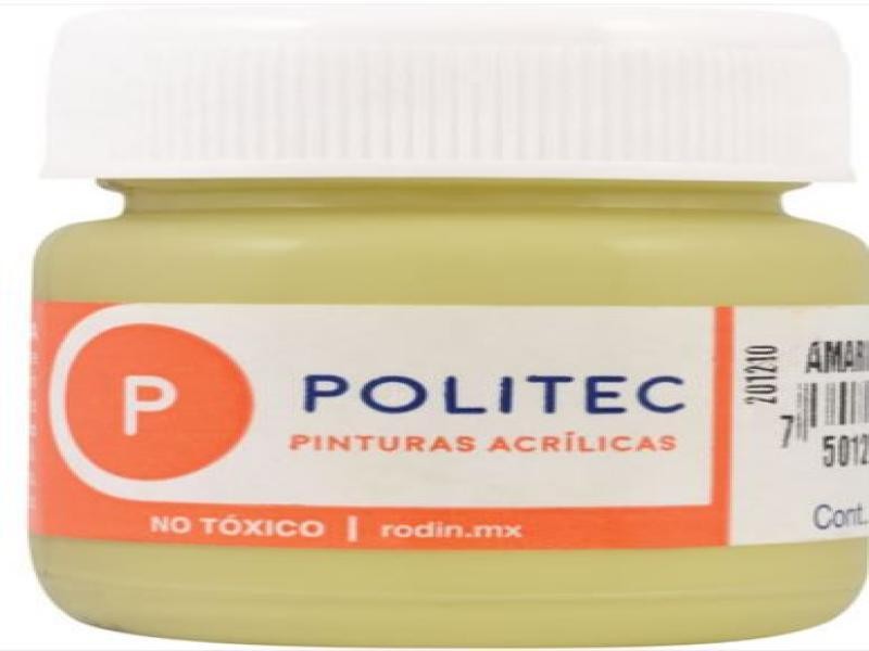PINTURA ACRILICA POLITEC 30ML. AMARILLO PA 329 E15 C90