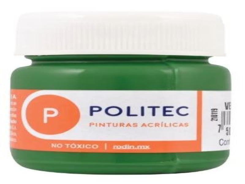 PINTURA ACRILICA POLITEC 30ML. VERDE ORO 330 E15 C90