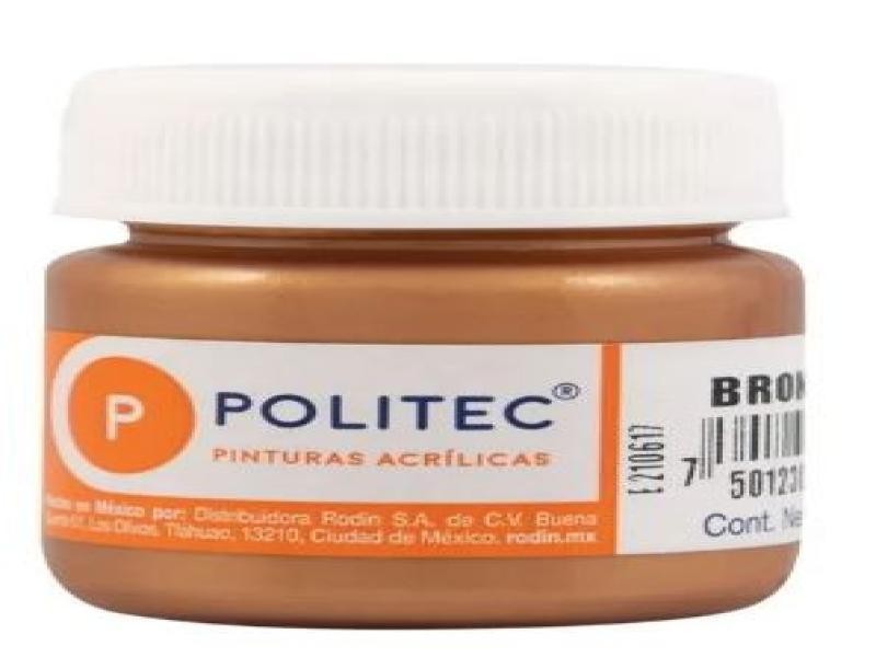 PINTURA ACRILICA POLITEC 30ML. BRONCE 702 E15 C90