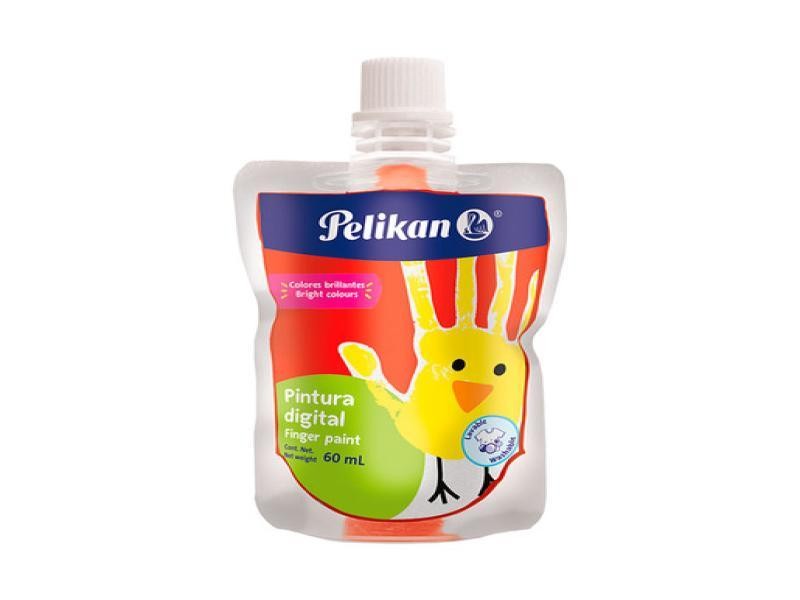 PINTURA DIGITAL PELIKAN 60ML. ROJO C60