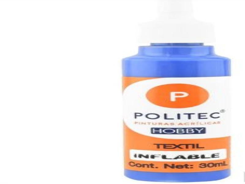 PINTURA TEXTIL INFLABLE 30ML POLITEC AZUL ULT. E12 C240