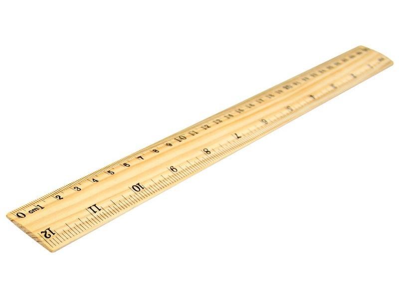 REGLA MADERA 30 CM. BACO CGRAD. C25
