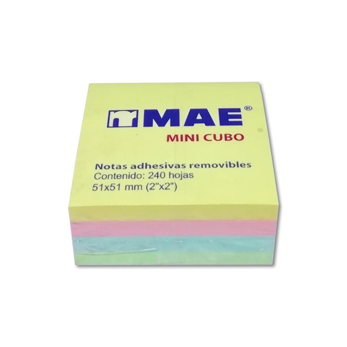 NOTAS ADH MAE 2X2 21204 MINI CUBO 240H PASTEL