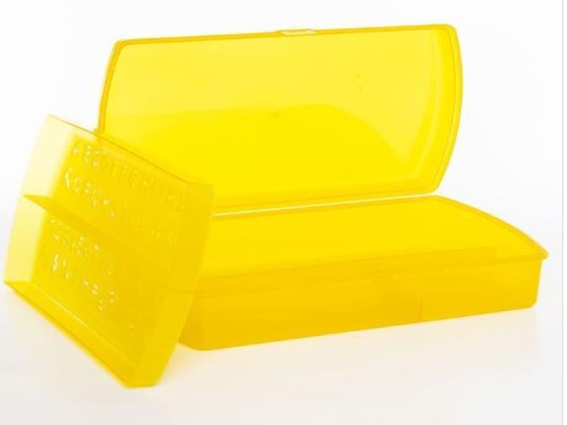 CAJA LAPICERA CGIOSER PLAST. JANEL 21X12X6 AMARILLO C.56