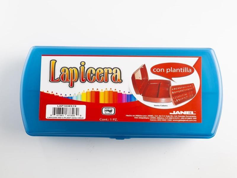 CAJA LAPICERA CGIOSER PLAST. JANEL 21X12X6 AZUL REY C.56
