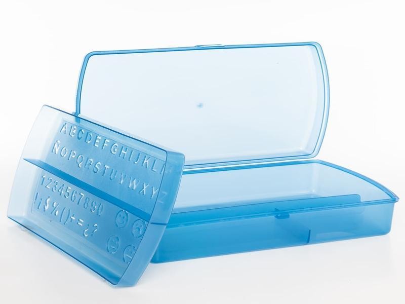 CAJA LAPICERA CGIOSER PLAST. JANEL 21X12X6 AZUL REY C.56
