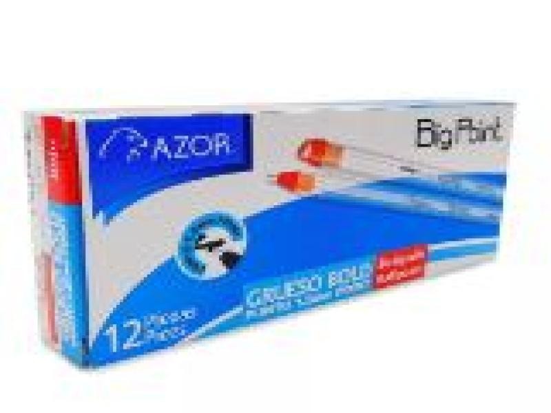 BOLIGRAFO BIG POINT 1.2MM ROJO AZOR E12 C360