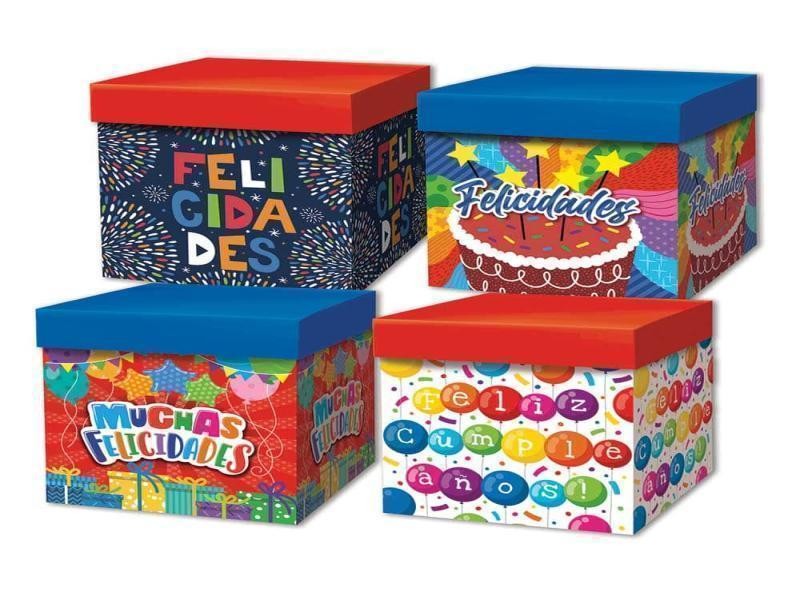 CAJA CUBO FELICIDADES SLIC. GOSTECH 1 38X30X38C. E10