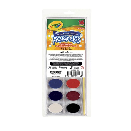 ACUARELA EST.C16 CRAYOLA LAVAB. 530516 C.24