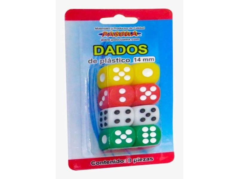 DADO 14MM. BLIST.C8 VCOLORES DAP-14008B PASCUA E.24 C.240