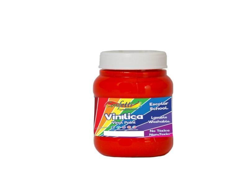 PINTURA VINILICA 100ML CONFETTI ROJO C.12