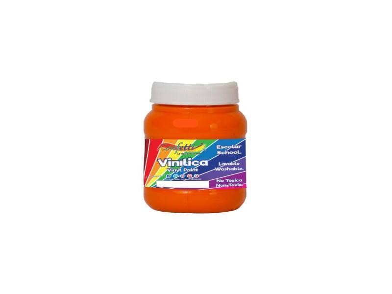 PINTURA VINILICA 100ML CONFETTI NARANJA C.12