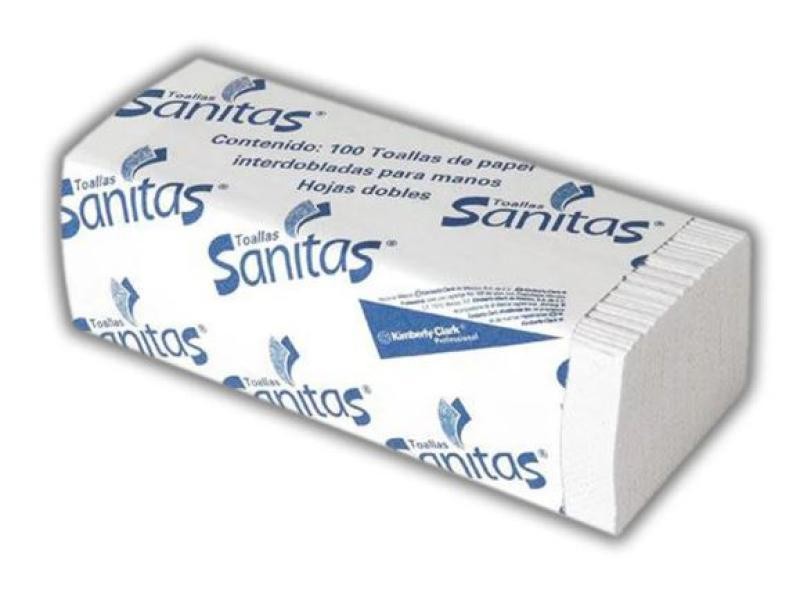 TOALLAS INTERDOBLADAS SANITAS 1417 21X24 PAQ.C100 PZAS E20