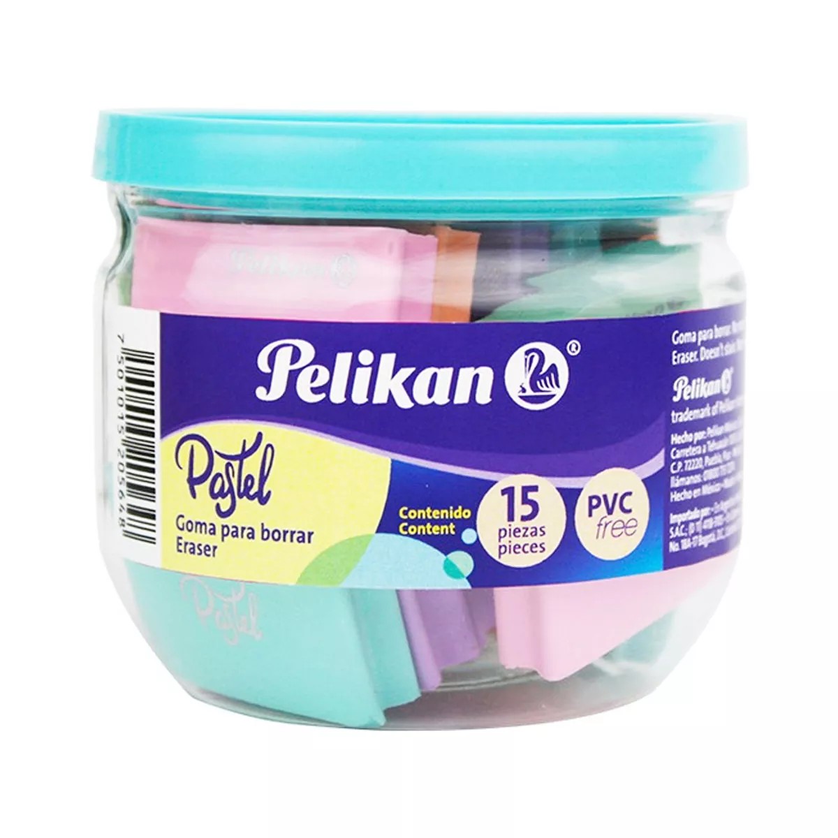 GOMA PLAST. COL.PASTEL BOTE C15 PELIKAN E1 C20