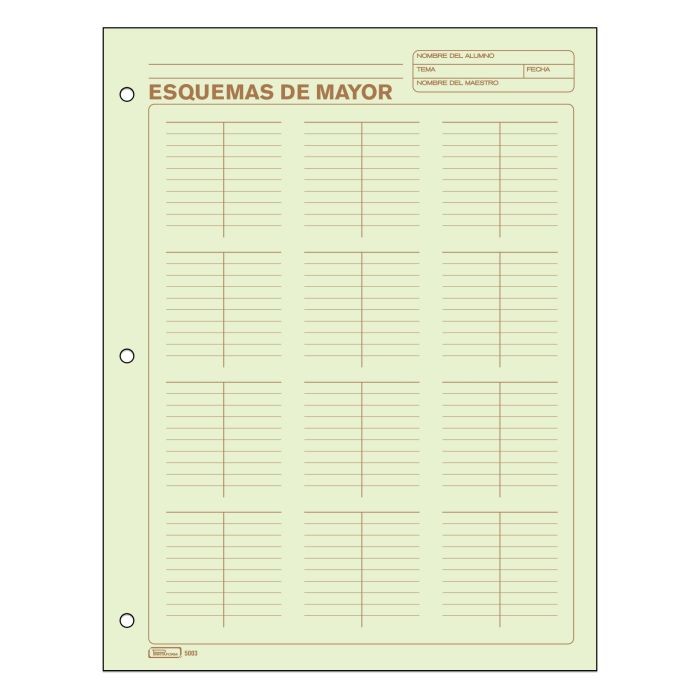 ESQUEMA DE MAYOR 5003 PRINTAFORM CTA. 50H. E.3 C.72