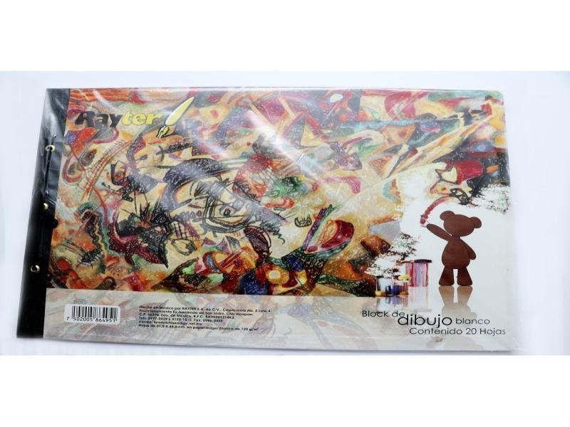 BLOCK ARTE RAYTER CHICO PEG.20H 33.5X24 BCO. C.12