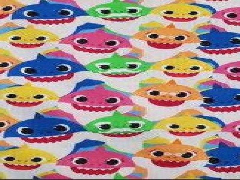 PAPEL COUCHE BABY SHARK GRANM 50X70 CM. E.25 C.1000