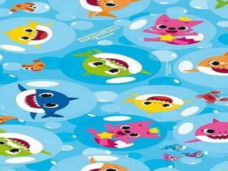 PAPEL COUCHE BABY SHARK GRANM 50X70 CM. E.25 C.1000