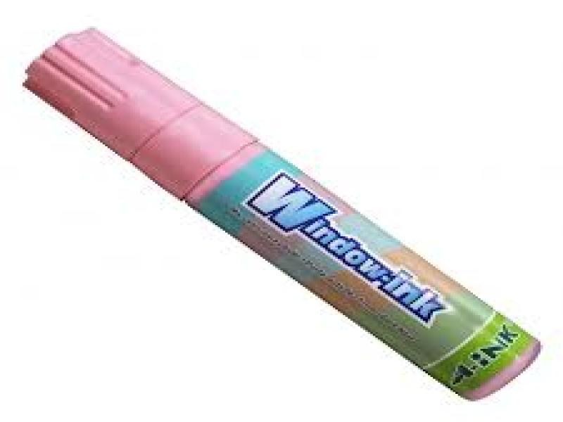 MARCADOR PVIDRIO EX. GRUESO WINDOW-INK ROSA PASTEL12360