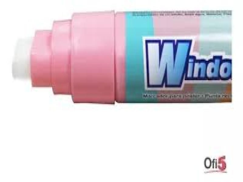 MARCADOR PVIDRIO EX. GRUESO WINDOW-INK ROSA PASTEL12360